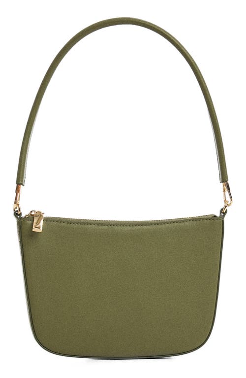 MANGO Slim Shoulder Bag in Khaki at Nordstrom