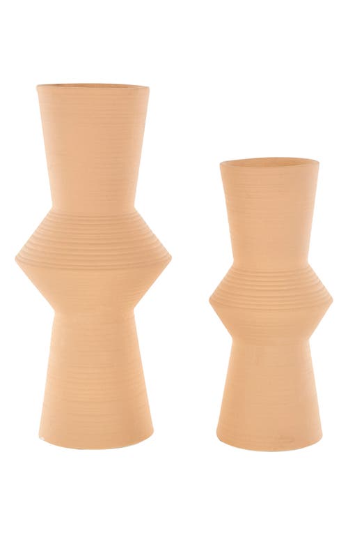 Ginger Birch Studio Brown Ceramic Vase In Brown
