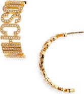 Moschino hoop deals earrings