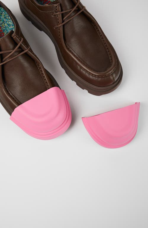Camper Junction Contrasting-toecap Brogues In Medium Brown/pink