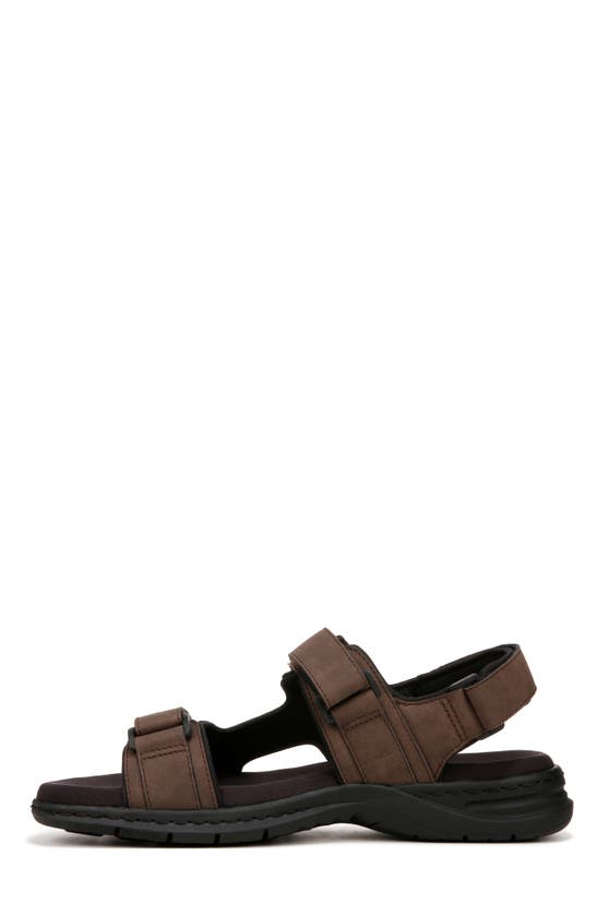 Shop Dr. Scholl's Granger Sandal In Dark Brown