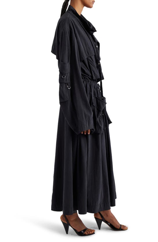 Shop Isabel Marant Garance Oversize Trench Coat In Faded Black