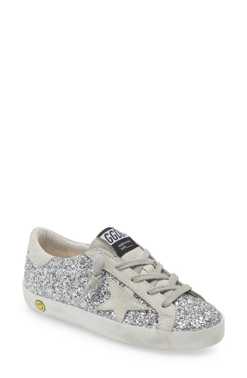 Shop Golden Goose Old School Low Top Sneaker In Silver/ice