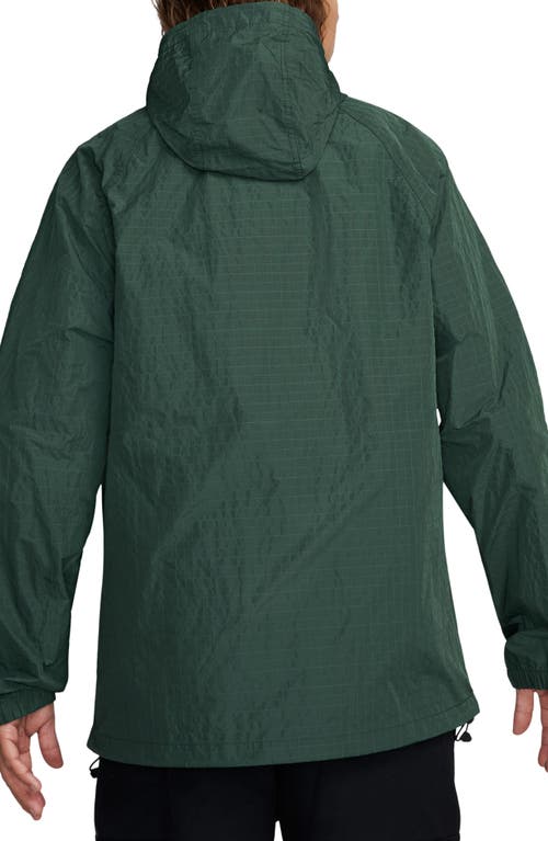 Shop Nike Club Bowline Water Repellent Jacket In Fir/black/black