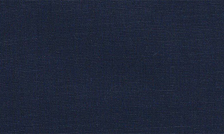 BROOKS BROTHERS BROOKS BROTHERS X THOMAS MASON® SOLID NAVY COTTON & LINEN DRESS SHIRT 