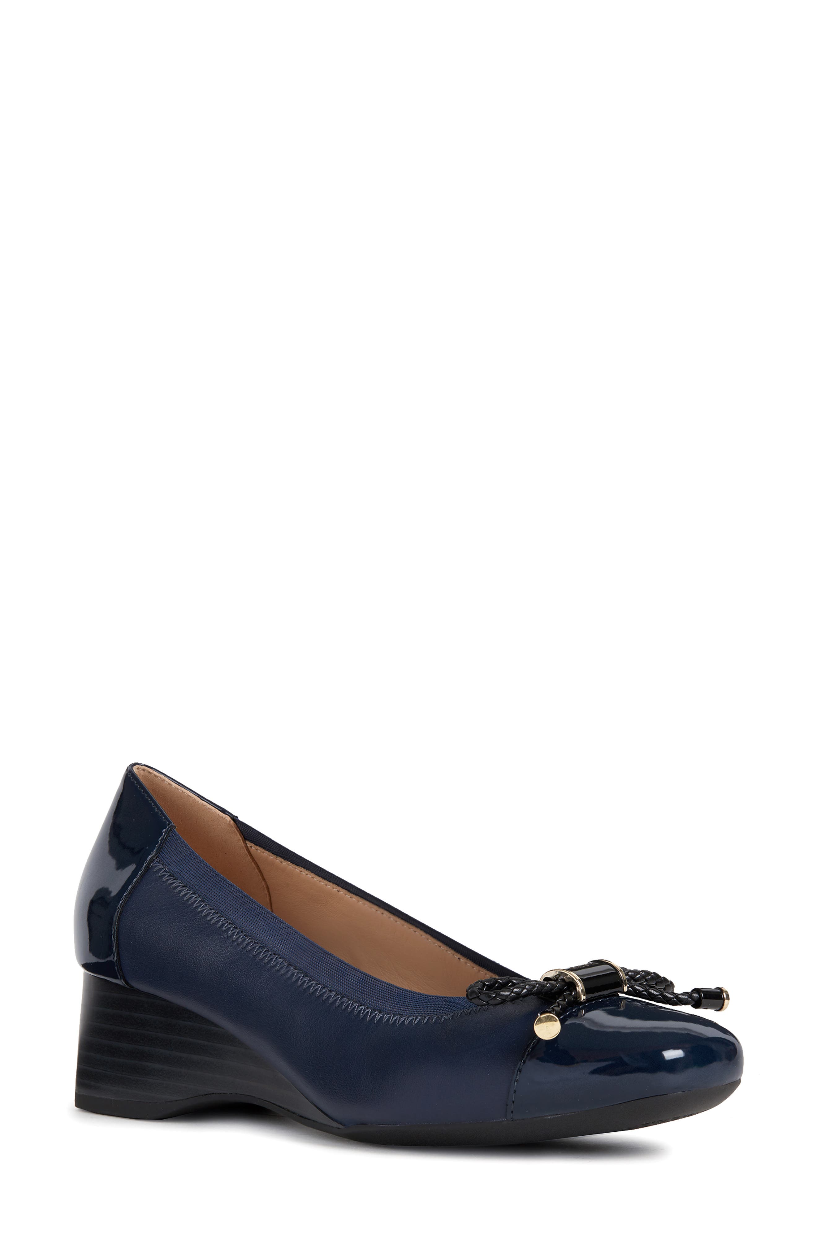 Geox Audalya Wedge Pump, Blue
