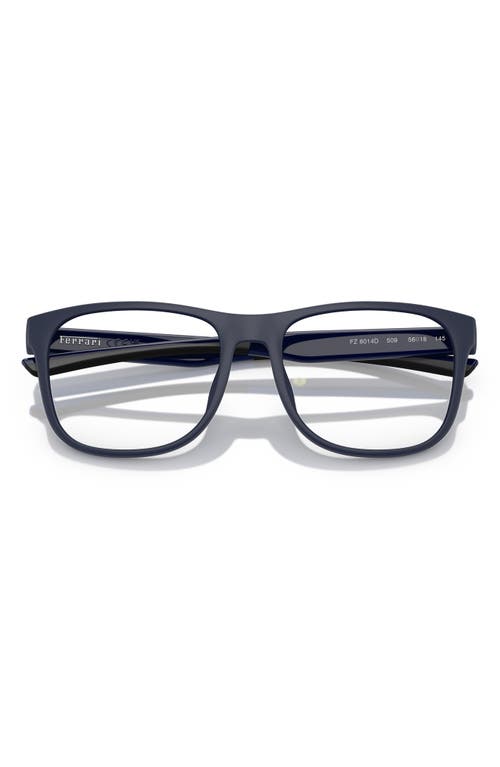 Scuderia Ferrari 54mm Square Optical Glasses In Matte Blue