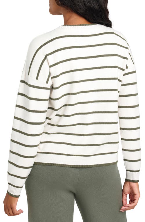 SPLENDID SPLENDID X CELLA JANE STRIPE FRONT SEAM SWEATER 