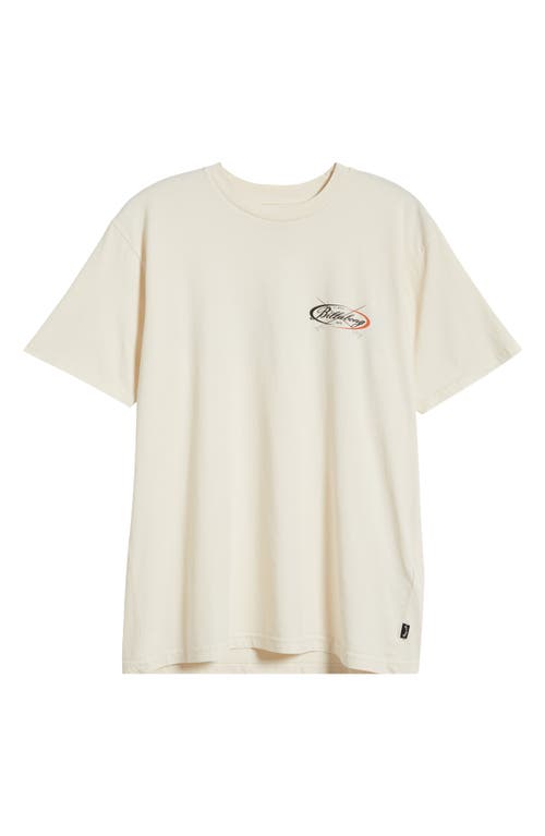 Shop Billabong Crossboards Cotton Graphic T-shirt In Off White