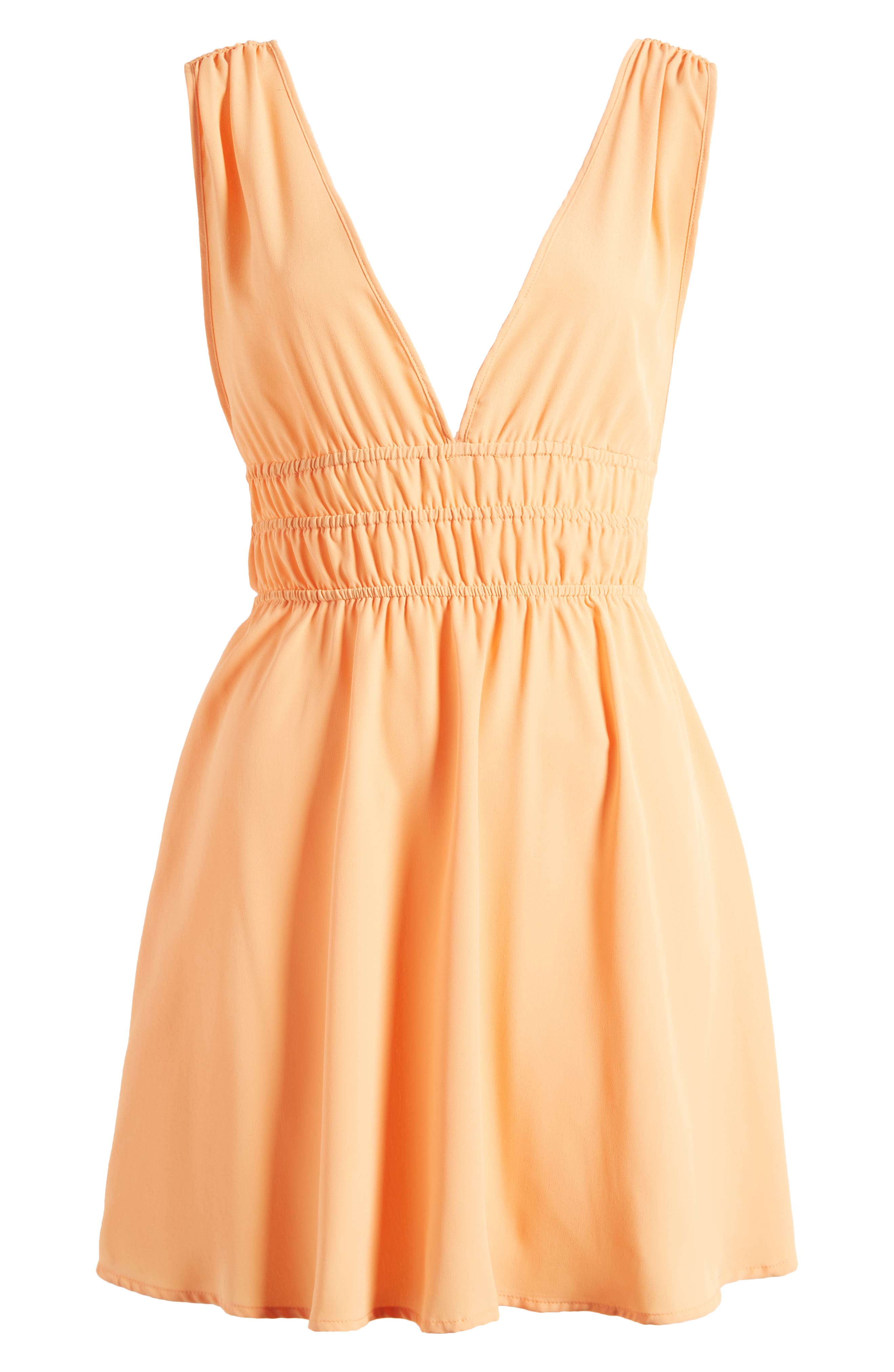 orange going out dress