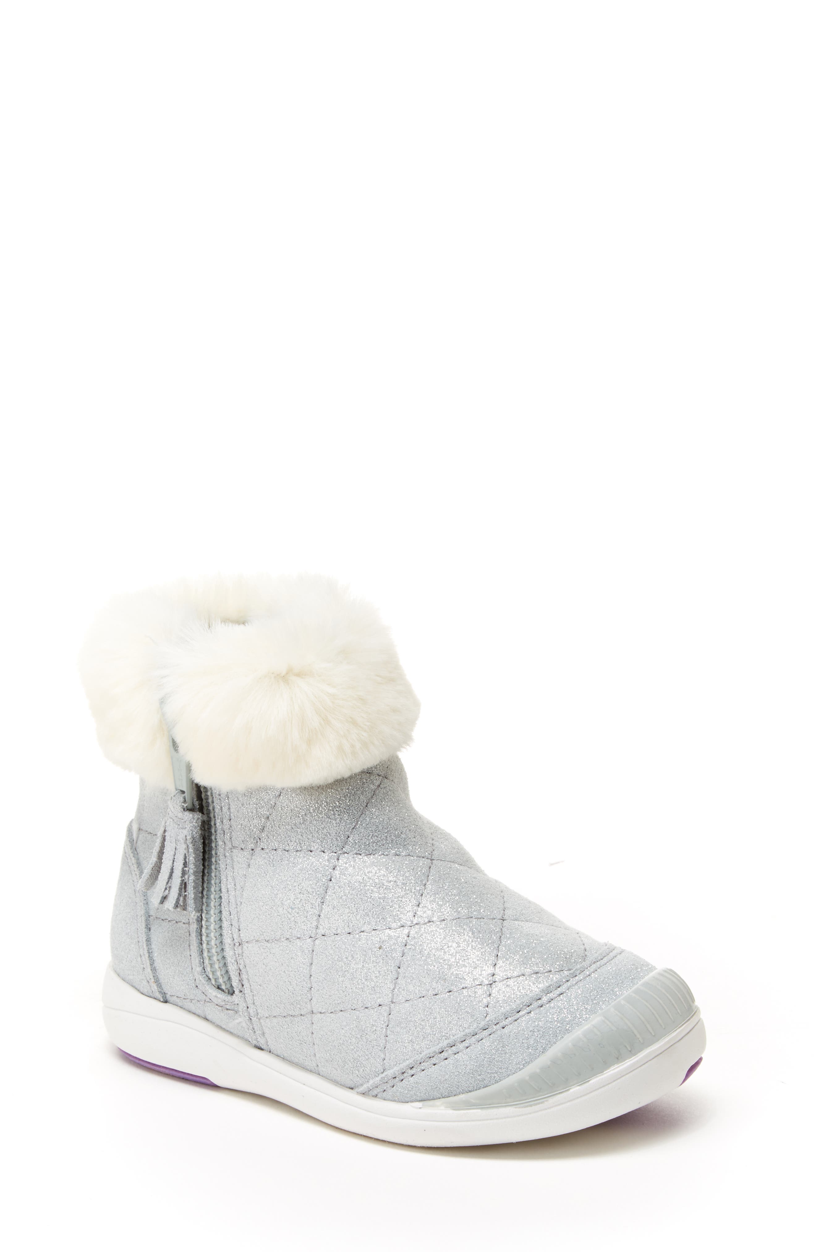 Stride Rite | Chloe Faux Fur Quilted 