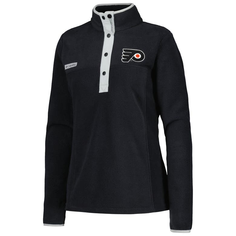 Shop Columbia Black Philadelphia Flyers Benton Springs Half-snap Jacket