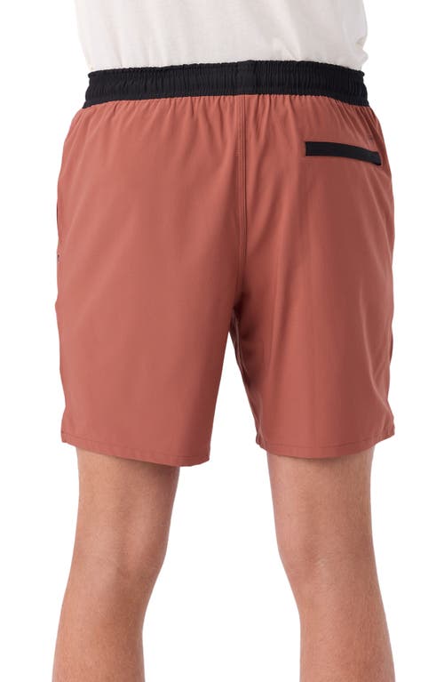 Shop O'neill Perform Light Lined Shorts In Mahogany