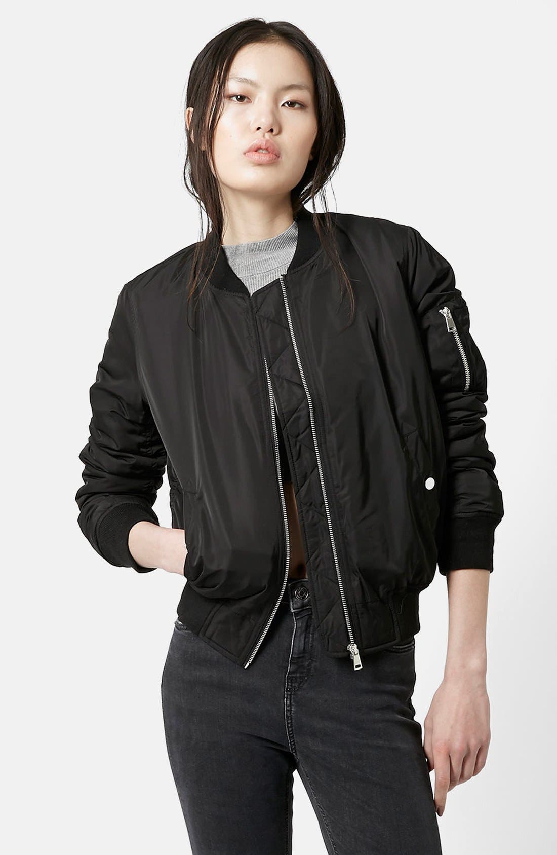 topshop petite bomber jacket