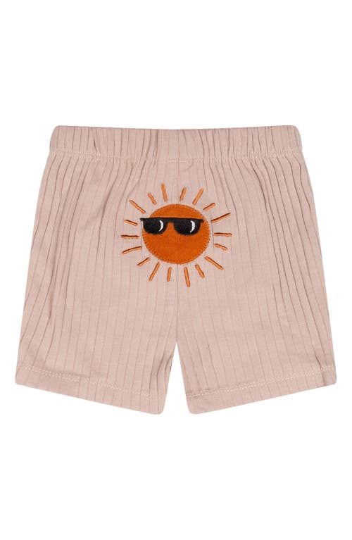 Shop Petit Lem 4-piece Bodysuit & Bottoms Set In Rust Sun