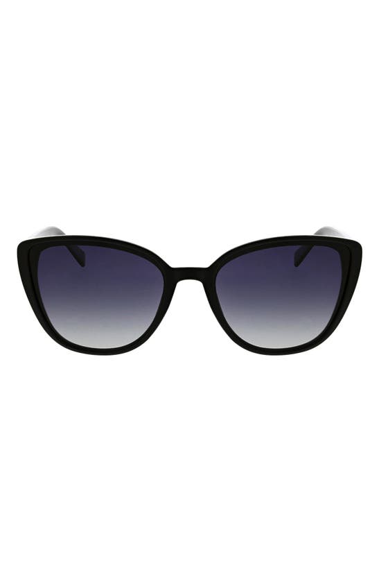 Hurley Medium Plastic Cat-eye Sunglasses In Black