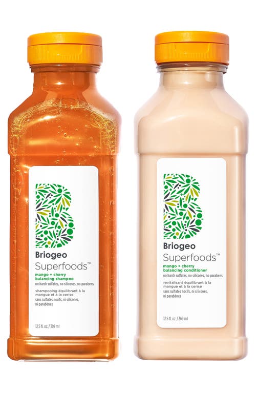Superfoods Mango + Cherry Balancing Shampoo & Conditioner Set