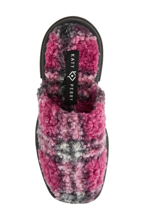 Katy Perry Women's The Geli Combat Square Toe Cozy Lug Sole Mules Women's Shoes In Purple Multi