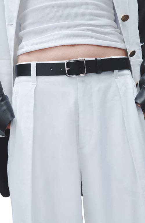 Rag & Bone Donovan Linen Blend Wide Leg Pants In White