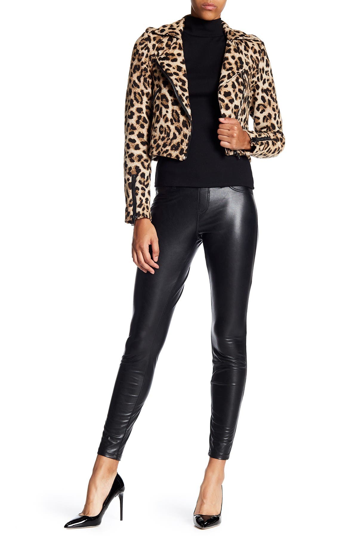 hue leatherette leggings