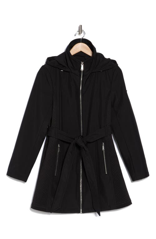 Shop Bcbgeneration Belted Softshell Jacket In Black