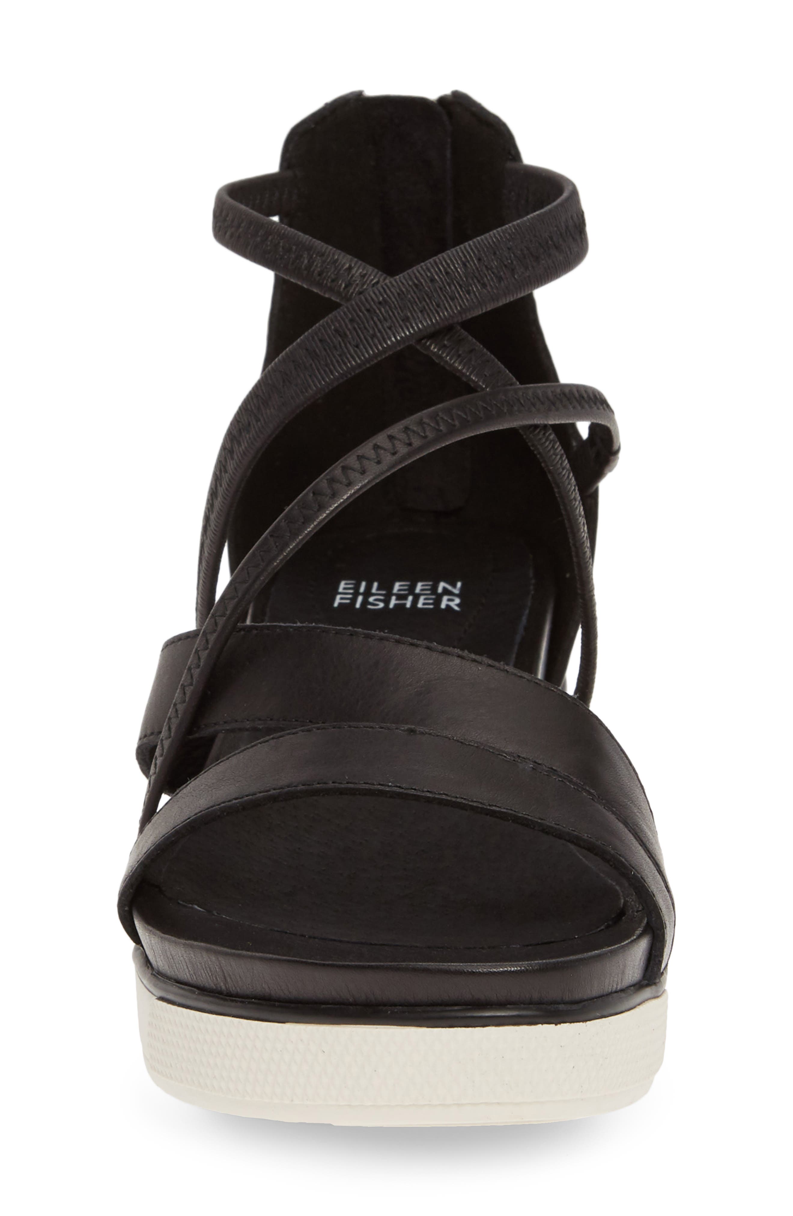 eileen fisher skip strappy platform sandal