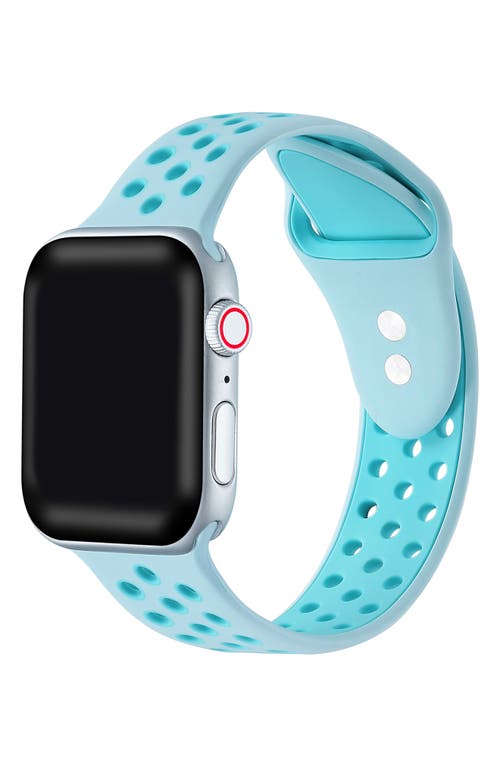 Shop The Posh Tech Skytraveller Silicone 22mm Apple Watch® Watchband In Turquoise/mint