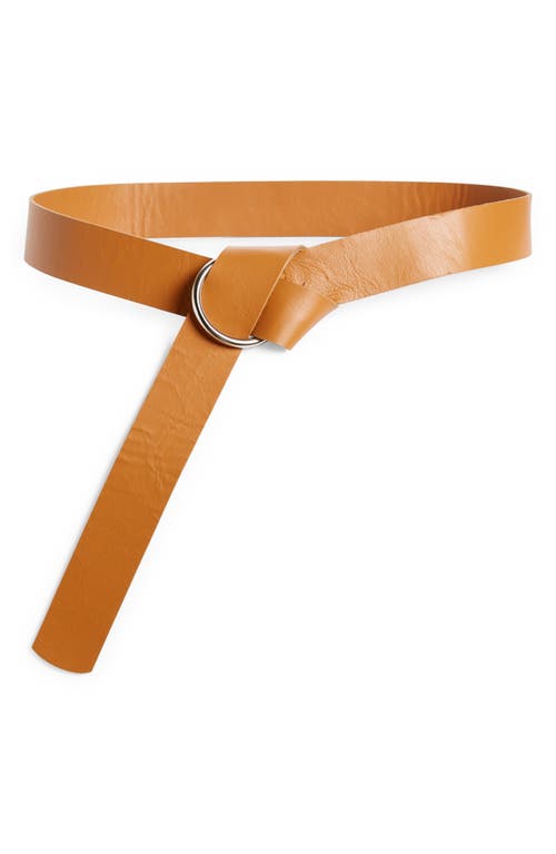 Pia Leather Belt in Sundial
