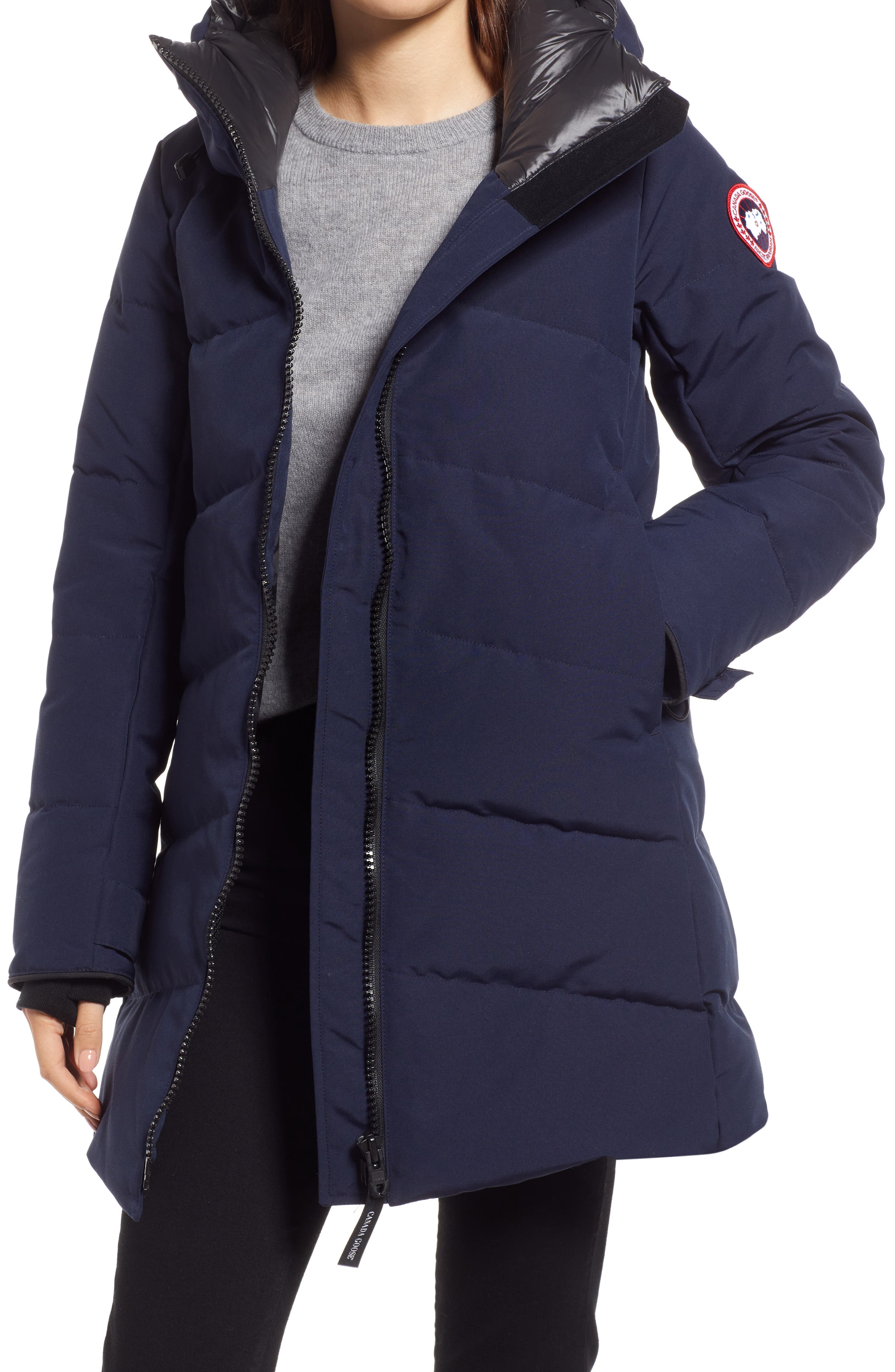 Womens Clothing Jackets Padded and down jackets Canada Goose Synthetic Merritt Parka in Blue 