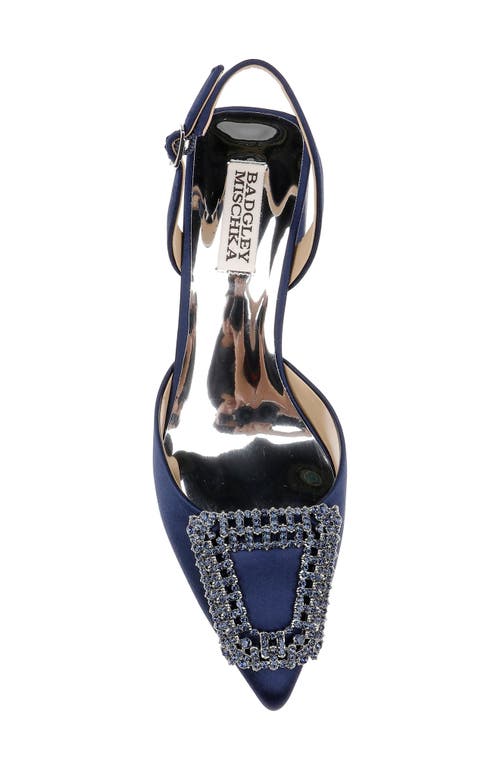 BADGLEY MISCHKA BADGLEY MISCHKA COLLECTION EMMIE POINTED TOE SLINGBACK PUMP 
