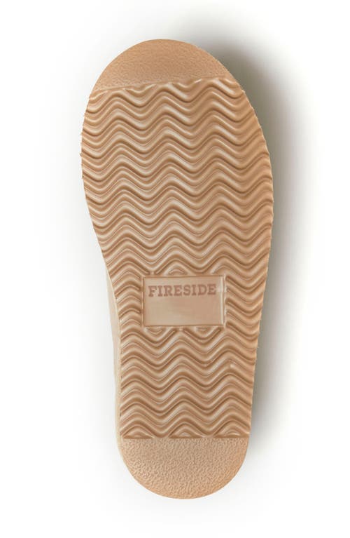 Dearfoams Greta Genuine Shearling Clog Slipper In Sand