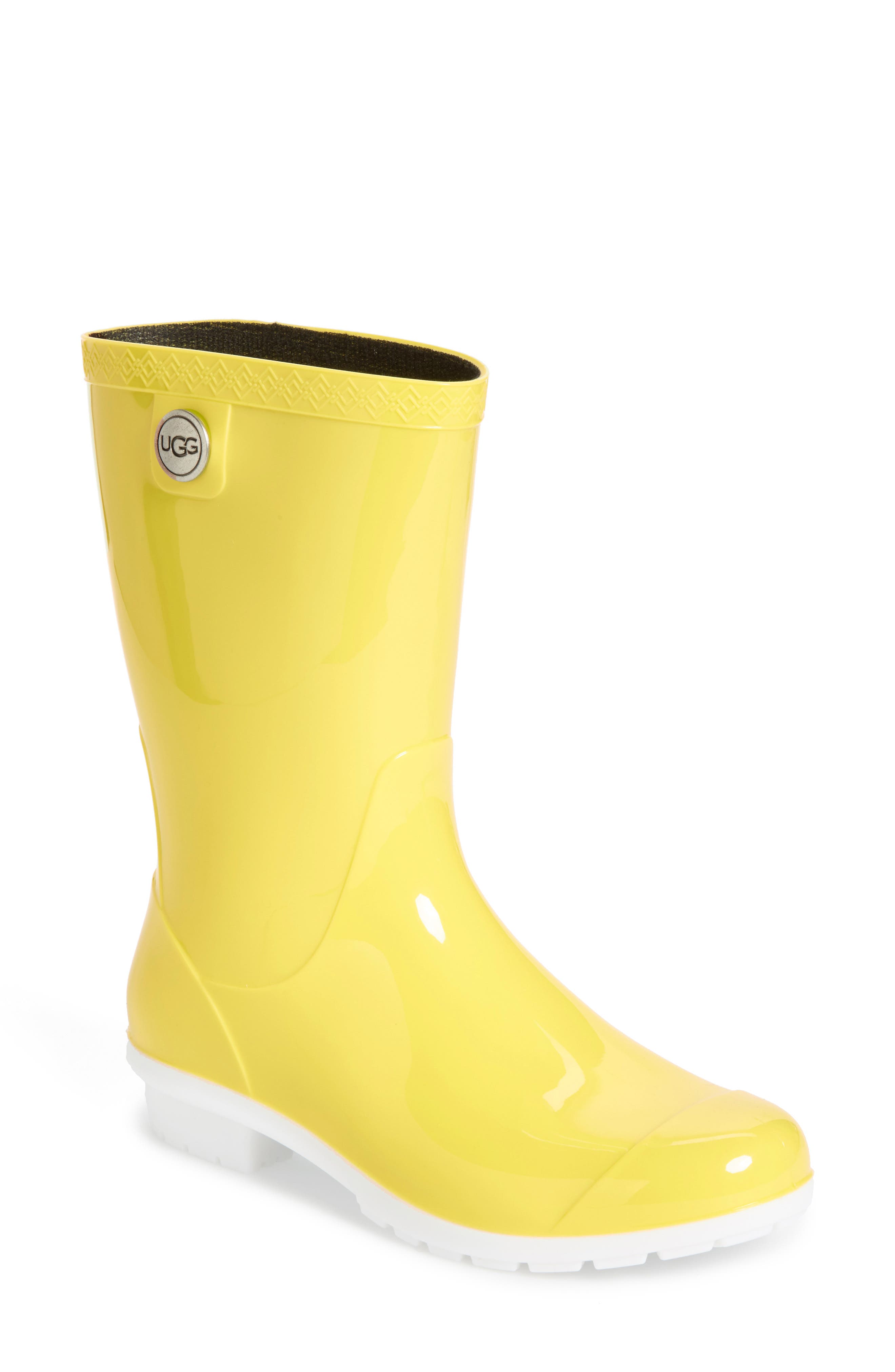 ugg rain boots yellow