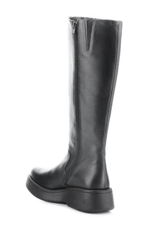 Fly London Mubi Knee High Boot In Black Dublin
