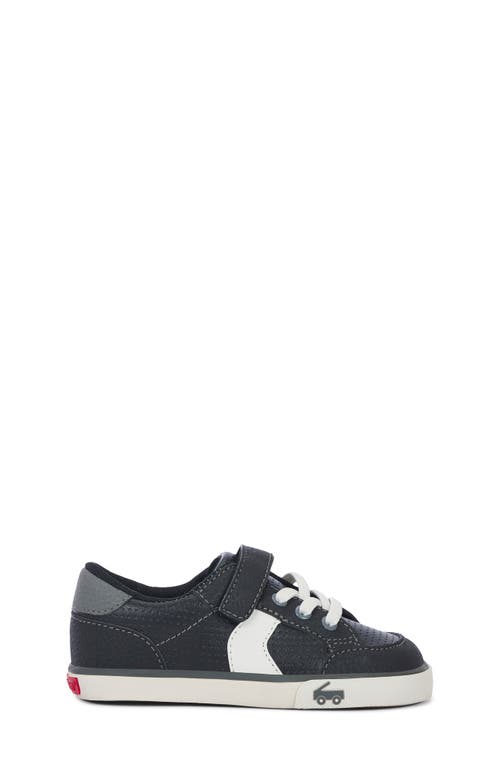 Shop See Kai Run Kids' Connor Sneaker In Black Leather