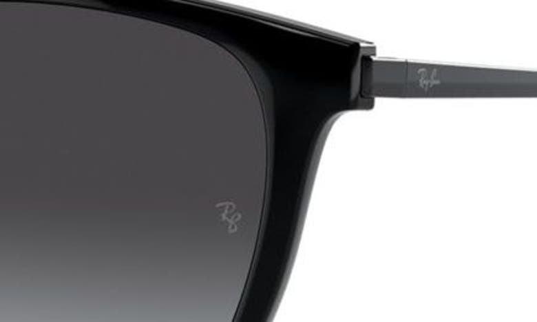 Ray Ban 55mm Gradient Square Sunglasses In Black