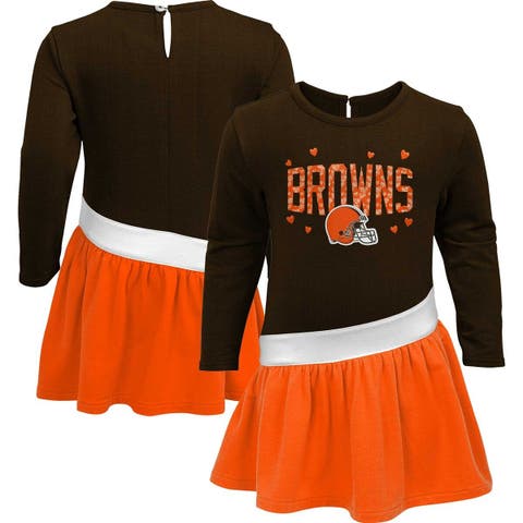 Outerstuff Toddler Brown Cleveland Browns Red Zone Jersey & Pants Set Size: 2T