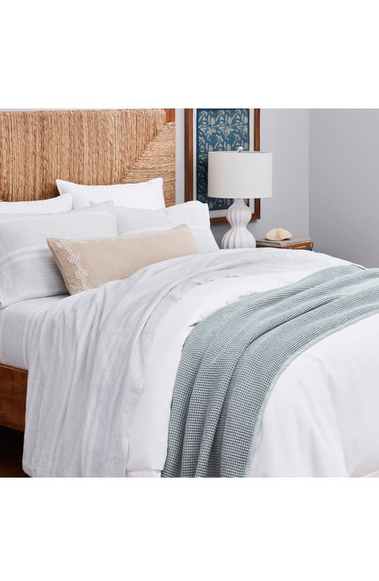 Boll & Branch Waffle Organic Cotton Bed Blanket, Full/queen In Shore
