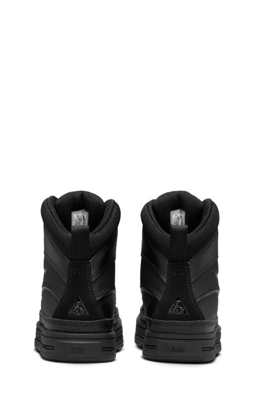 Nike Kids' Woodside 2 Acg Boot In Black/black/black