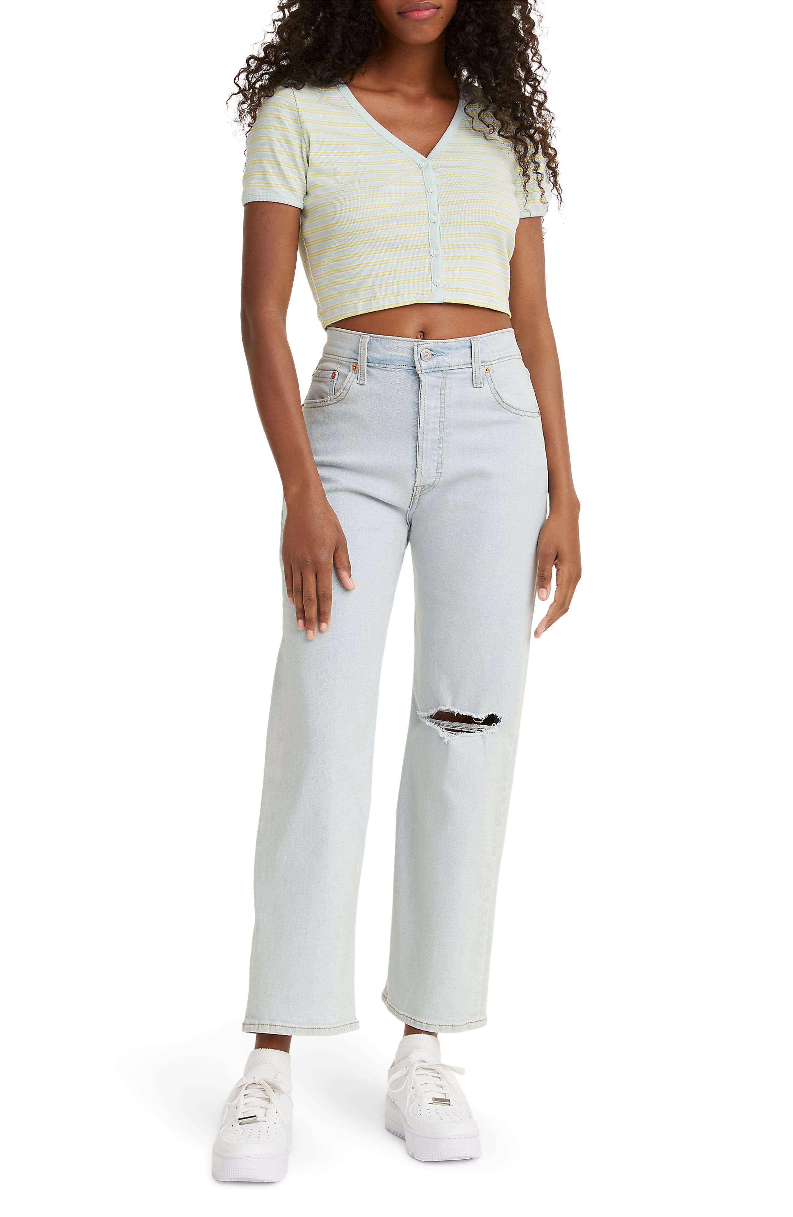 levi's high rise ankle crop