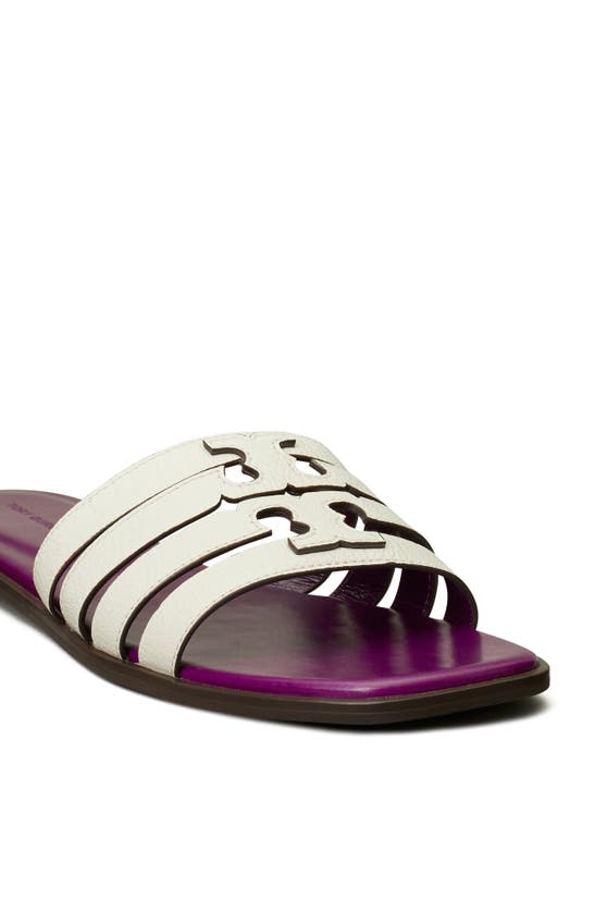 Shop Tory Burch Ines Multistrap Sandal In Blanc / Violet Wave