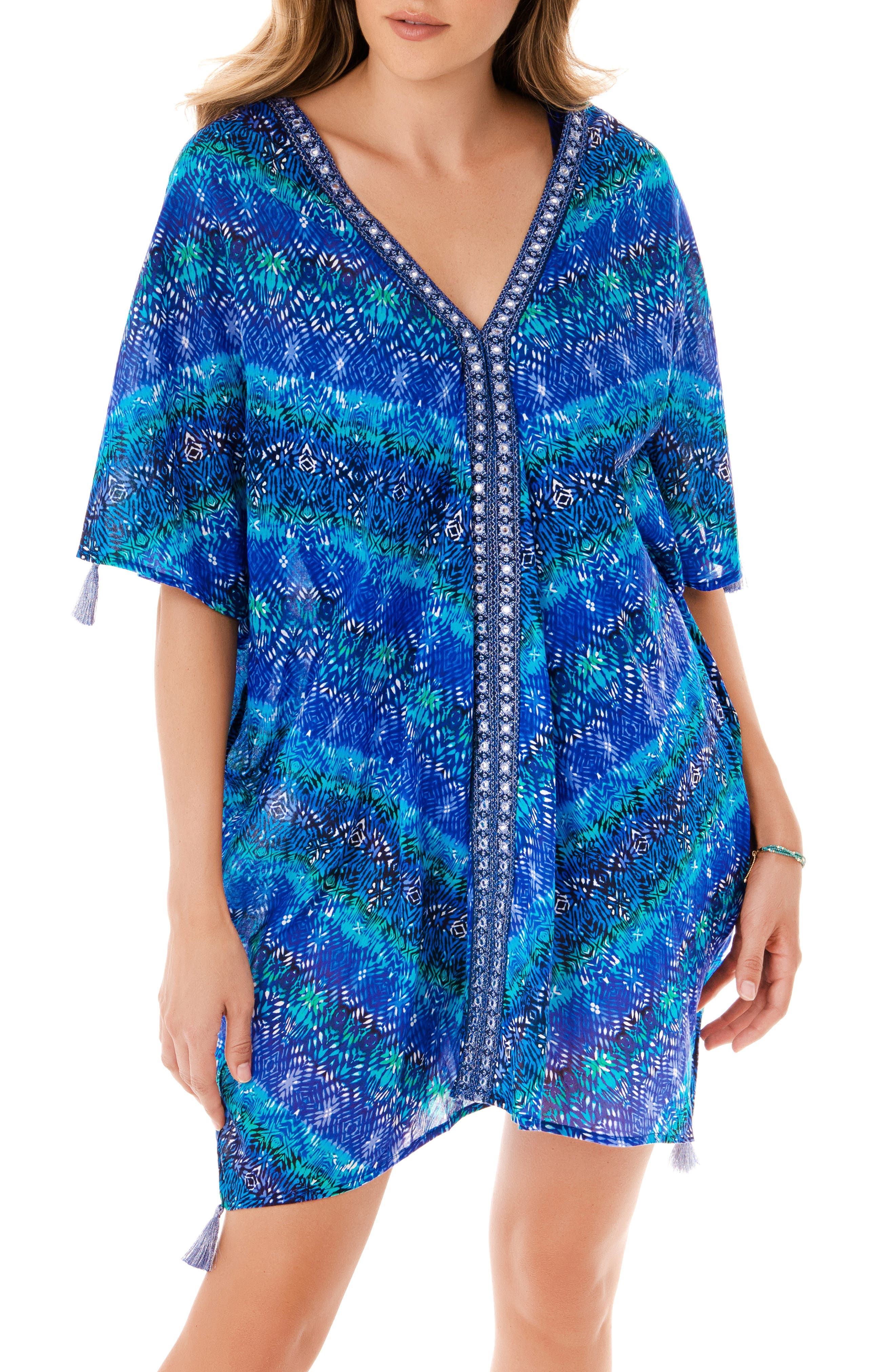 MIRACLESUIT BLUE CURACAO CAFTAN,754509469676