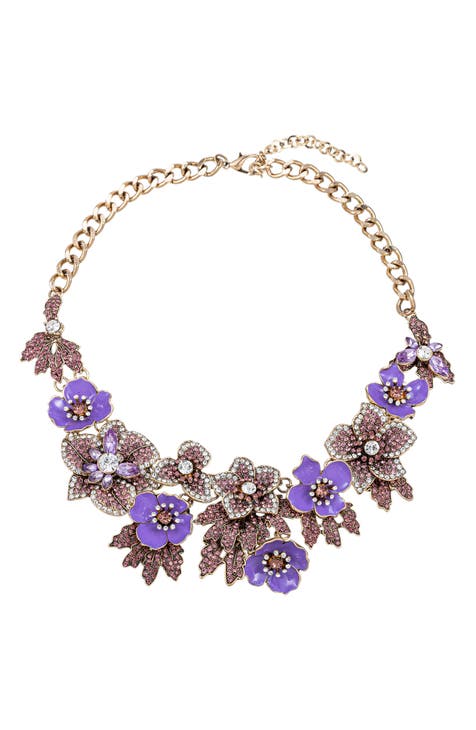 Mauve on sale statement necklace