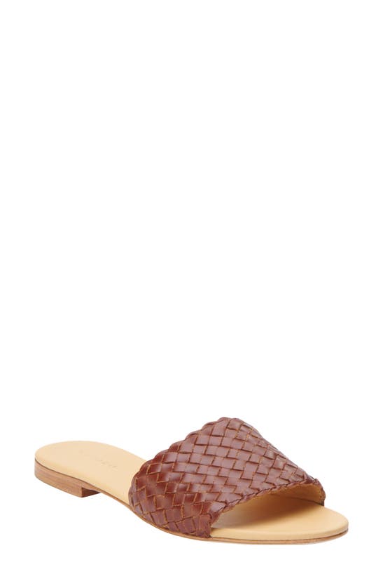 Nisolo Isla Woven Slide Sandal In Brown