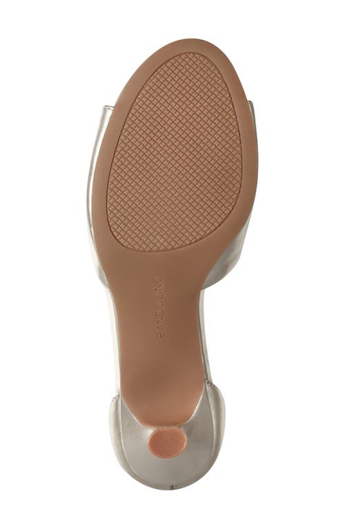 Bandolino Andora Ankle Strap Kitten Heel Sandal In Gol01