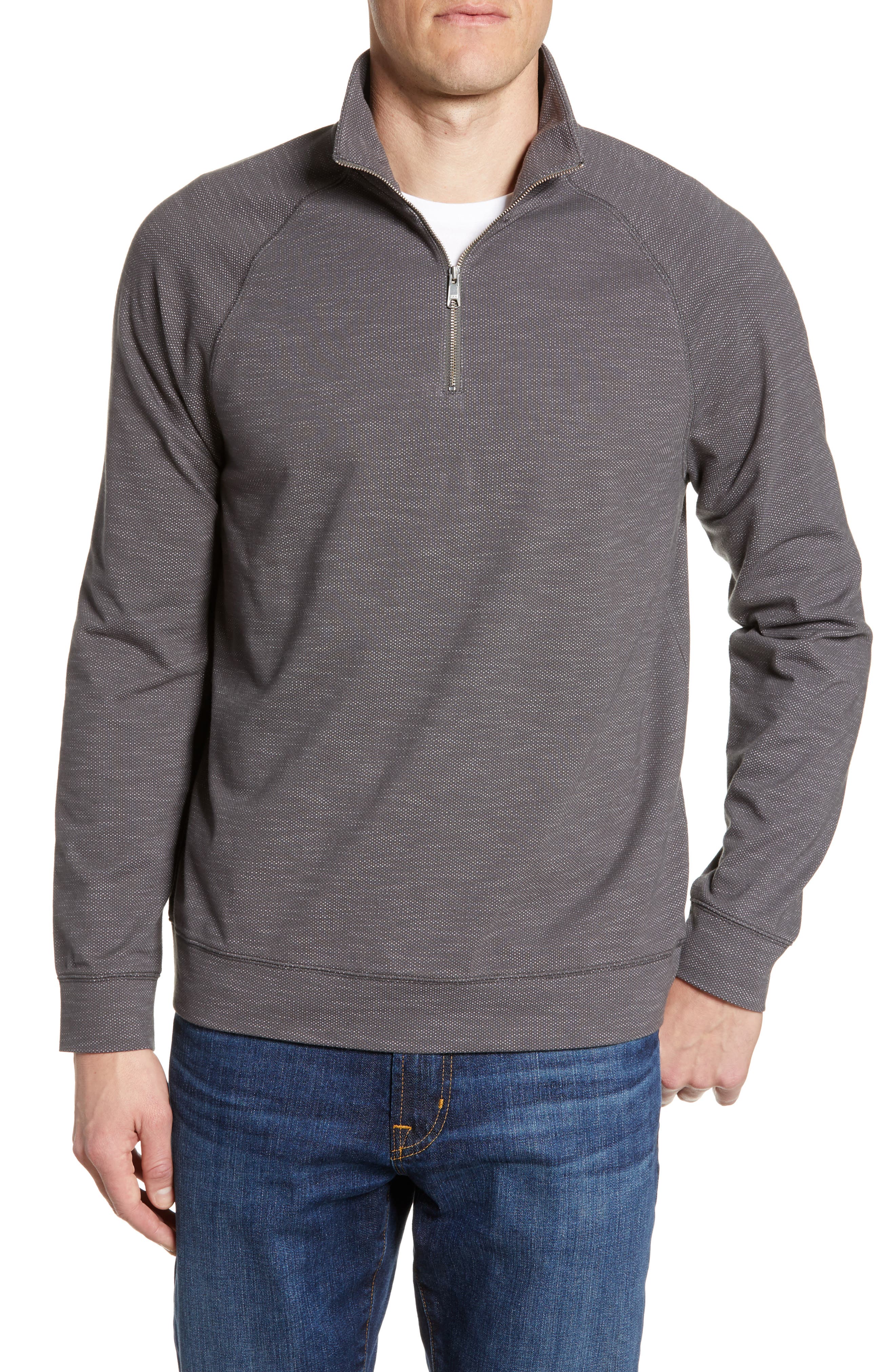 Nordstrom Men's Shop TechSmart Quarter Zip Performance Pullover