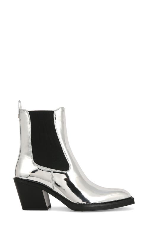 Circus Ny By Sam Edelman Mindy 2 Metallic Chelsea Bootie In Soft Silver