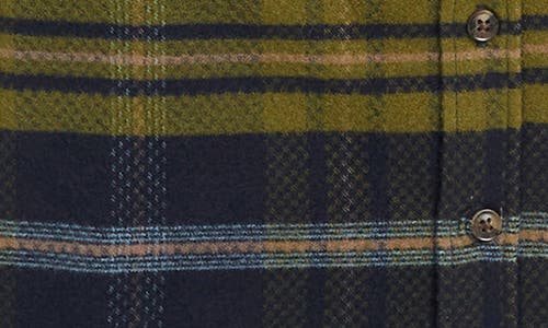 Scotch & Soda Kids' Yarn Dyed Hooded Shirt Jacket In Navy