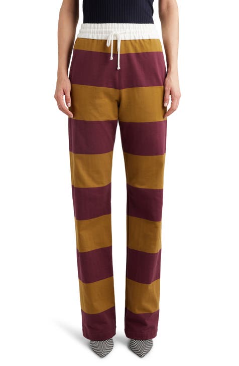 Yellow Graphic Loose Casual Sweat Pants main image 0