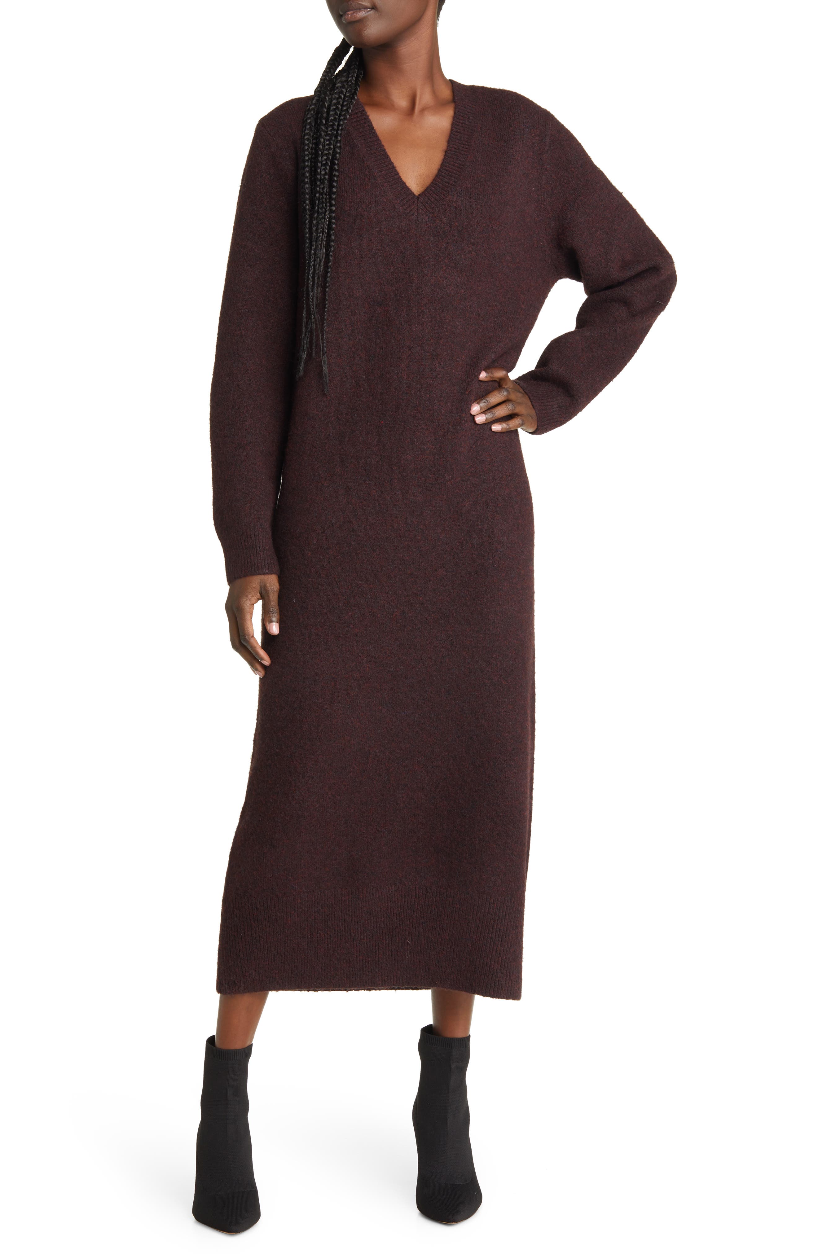 Topshop Long Sleeve Sweater Dress 