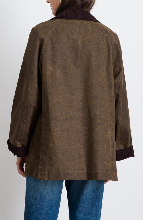 Shop Alex Mill Madison Waxed Cotton Jacket In Brown